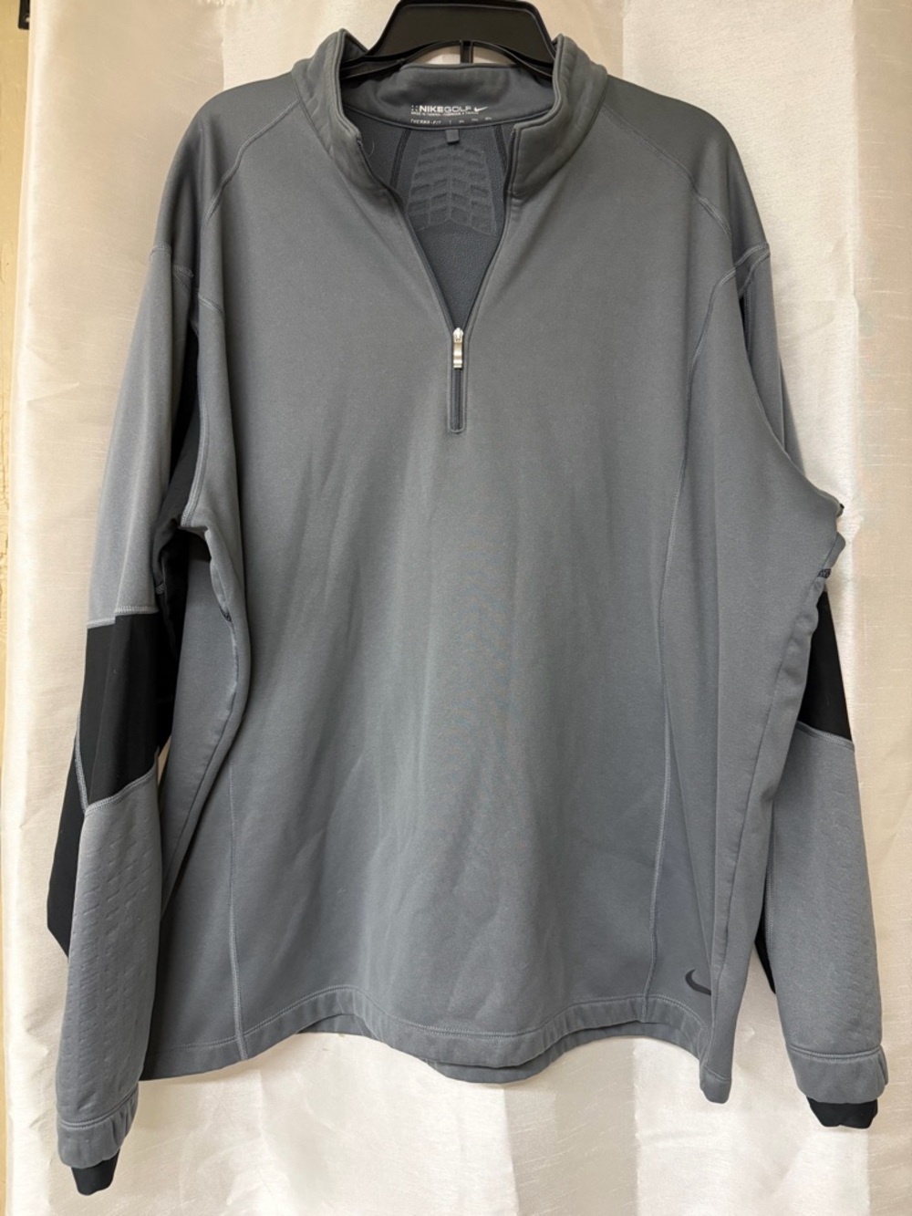 Nike Golf Black Therma-Fit 1/4 zip Pullover Top